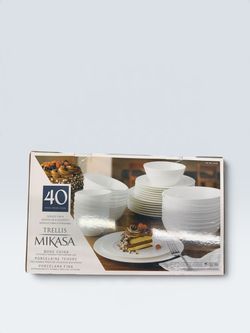 Mikasa Trellis Bone China 40-Piece Dinnerware Set