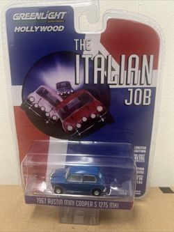 2020 GREENLIGHT THE ITALIAN JOB 1967 AUSTIN MINI COOPOER S 1275 MKI BLUE