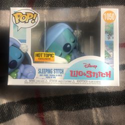 Sleeping Stitch FunkoPop Hot topic Exclusive 
