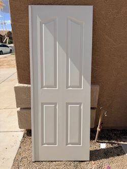White Interior Room Door - Locking French Double Door - 30.25” x 79”