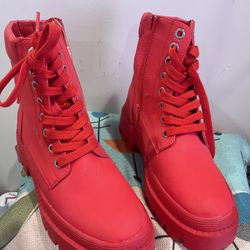 Red Boots Size 7