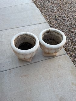 Pair of stone planters
