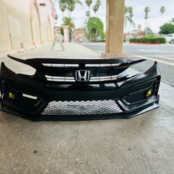 2016-2021 Honda Civic Type R style Bumper Fits 2dr. 4dr and hatchback (Won’t fit Real Type R) 10th Gen Civic bumper Civic front bumper Hatchback