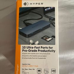 Hyper 10 Ultra-fast Ports For Pro Grade Productivity