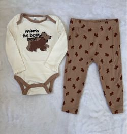 Bear 2-Piece Bodysuit and Joggers Set 18 mo.