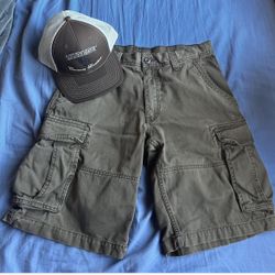 Bundle item jorts and cap