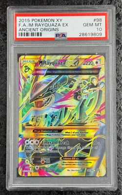 2015 POKÉMON XY F.A./M RAYQUAZA EX ANCIENT ORIGINS #98 GEM MT 💎 PSA 10