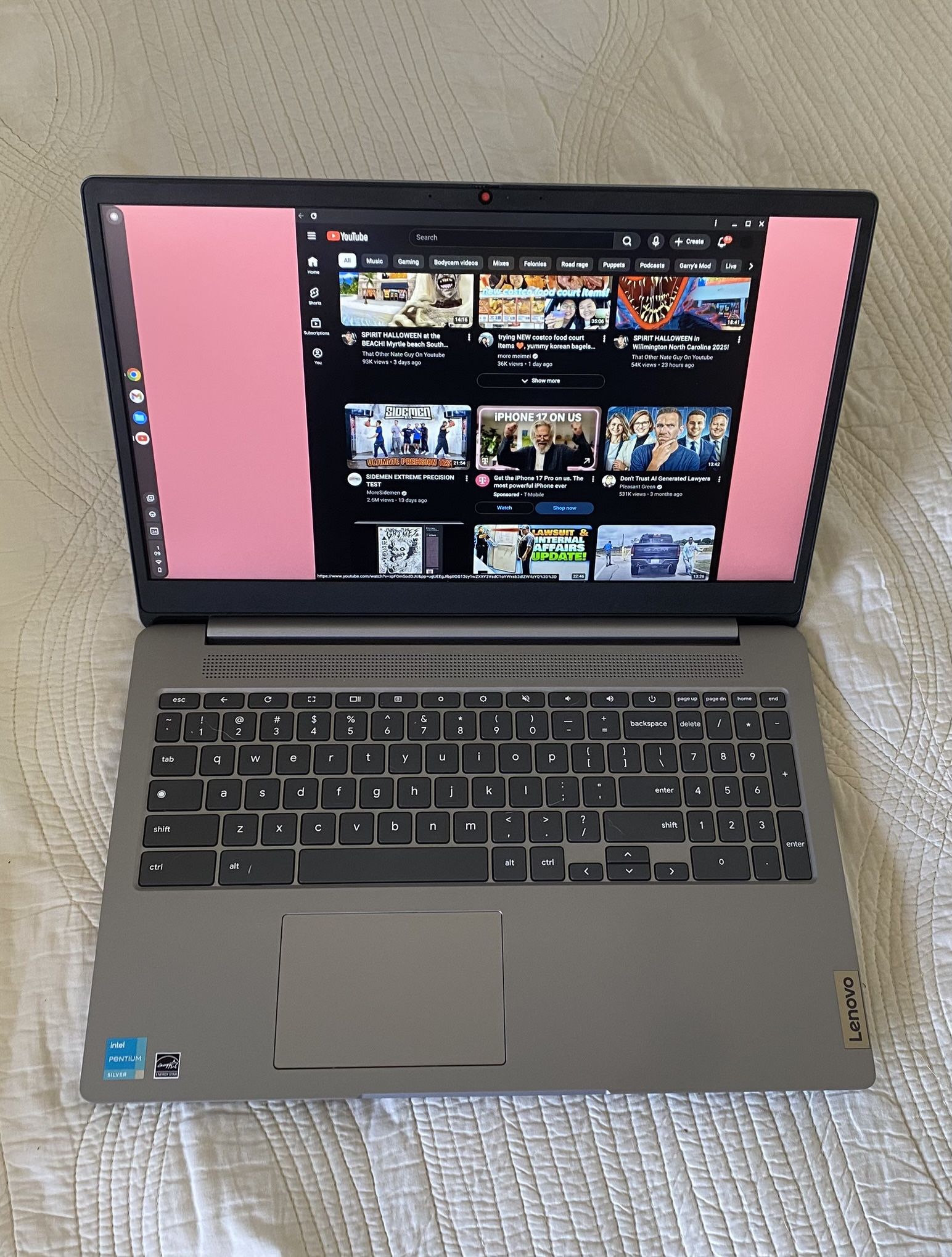 Laptop Google Chrome & Levnovo