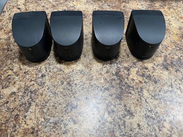 4 Bose Single Cube Speakers Acoustimass Lifestyle Satellite Surround