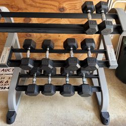 Dumbbells And Rack - Great Price 