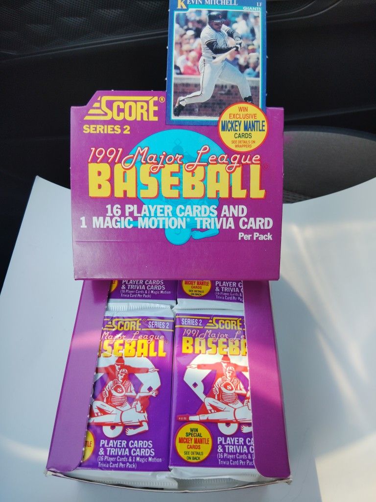 1991 Score Baseball Cards Series #2 - New Pack! 