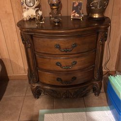 Heavy Dresser And Mirror Solid Wood