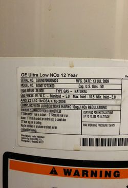 thermocouple brand new for GE water heater model SG50T12TXK00 (see photos)  for Sale in Westminster, CA - OfferUp