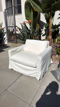 White arm chair