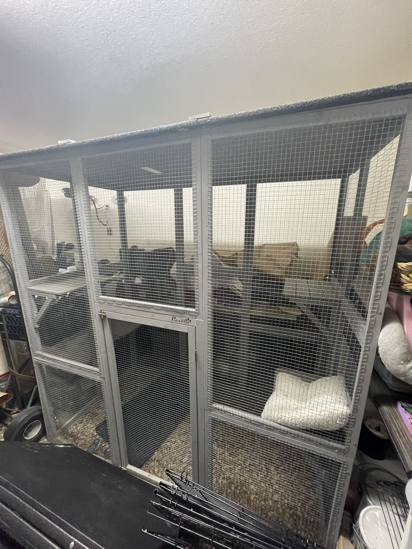 Pet Cat Cage Fully Built from PawHut