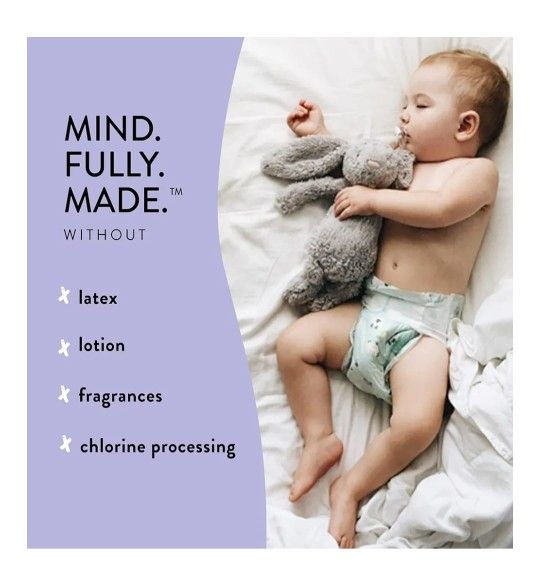 The Honest Company Clean Conscious Overnight Diapers | Plant-Based, Sustainable | Starry Night | Club Box, Size 3 (16-28 lbs), 60 Count