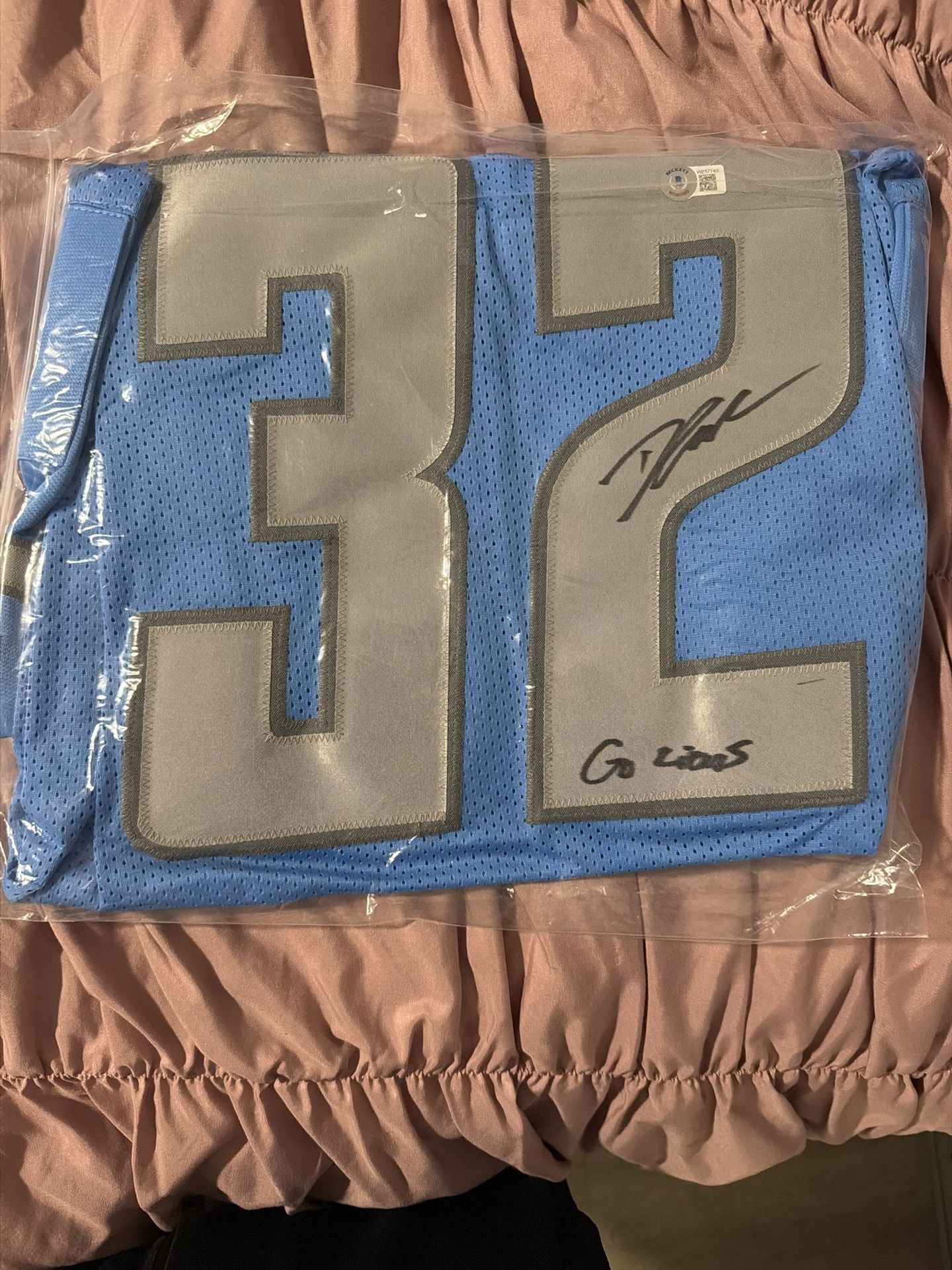 Deandre Swift Autographed Jersey