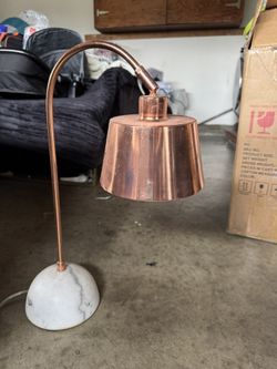 Target Threshold Copper Lamp Genuine Marble Base