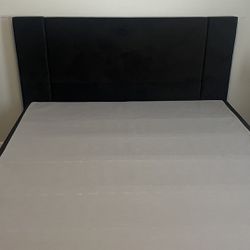 Black Queen Size Bed & Boxspring 