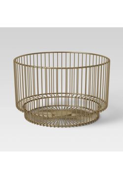 Gold Metal Basket