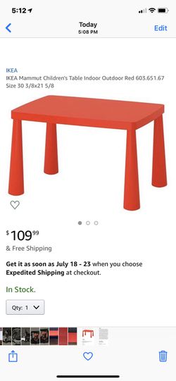 MAMMUT Children's table, indoor/outdoor white, 30 3/8x21 5/8 - IKEA