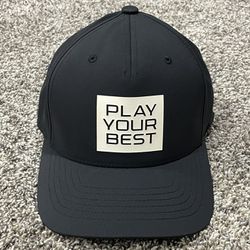 PING ‘Play Your Best’ Black Snapback Golf Hat - One Size