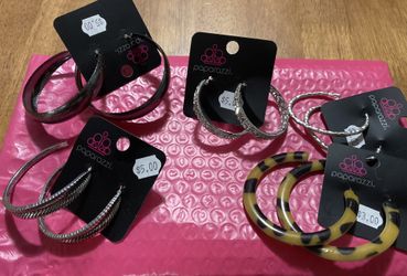 Paparazzi Jewelry Hoop Earrings Lot #2