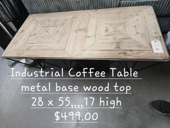 Coffee Table Industrial We are located at 2811 East Bell road. Another Time Around Furniture.