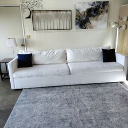 Free Delivery White West Elm Couch 6 Months Old 