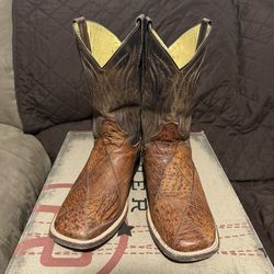 Ostrich Patchwork Boots