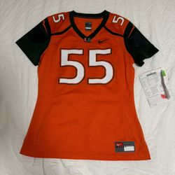 SAMPLE Nike Miami Hurricanes Jersey Size Medium Womens NEW #55