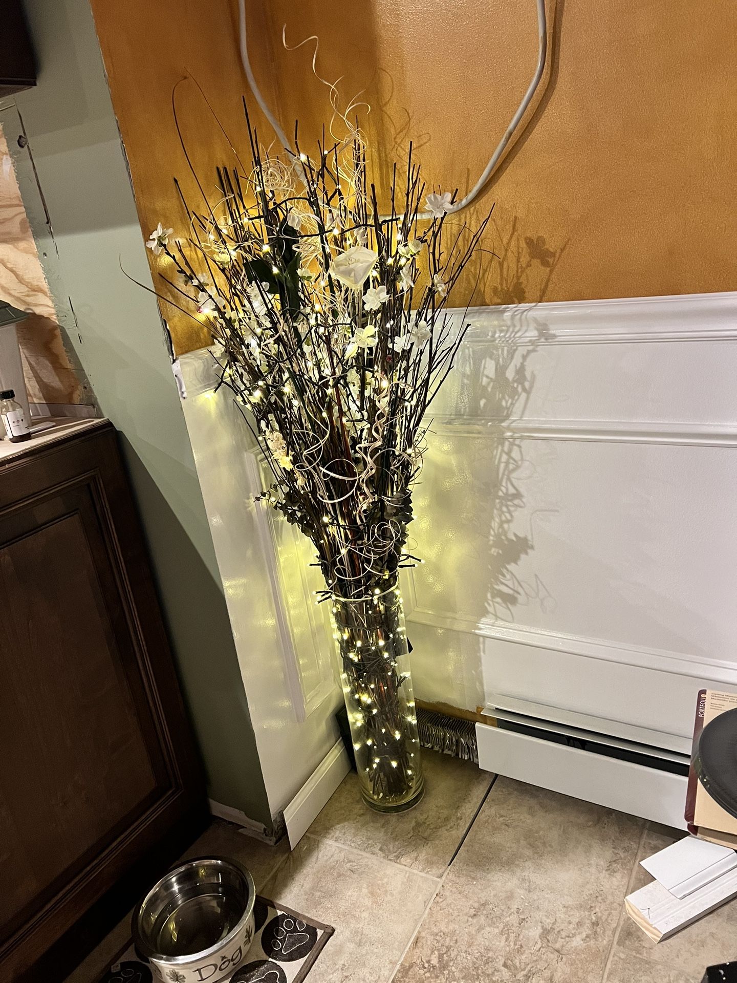 Homemade Light Up Floral Display
