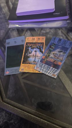 Super Bowl Ticket Stubs Lot 