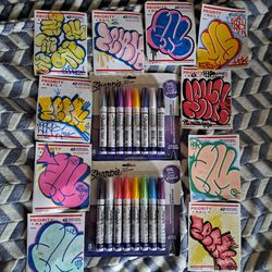 Sharpie Paint Markers/ Graffiti Sticker Pack