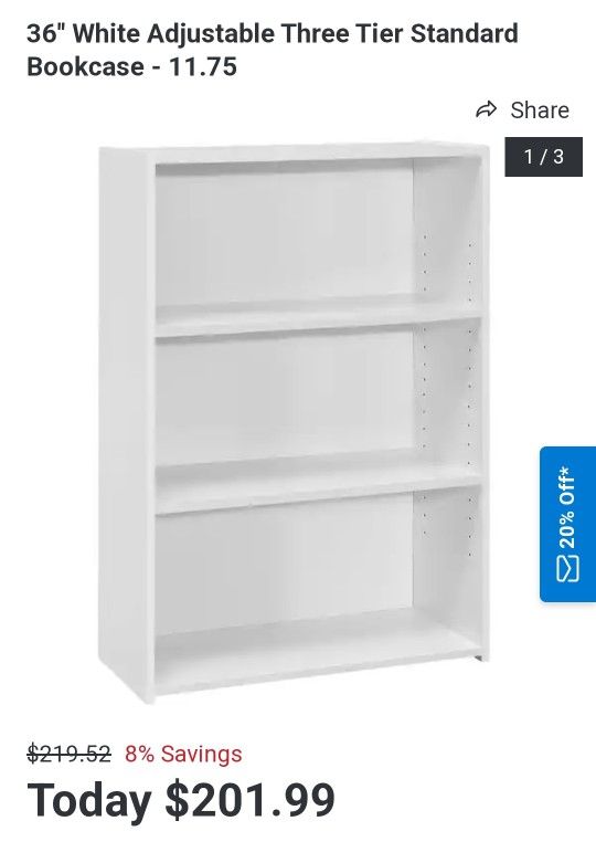 Adjustable 3-Tier Shelf Organizer, White