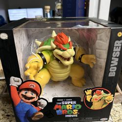 Super Mario Bros Movie 2023 Bowser 7" Fire Breath Jakks Official Nintendo