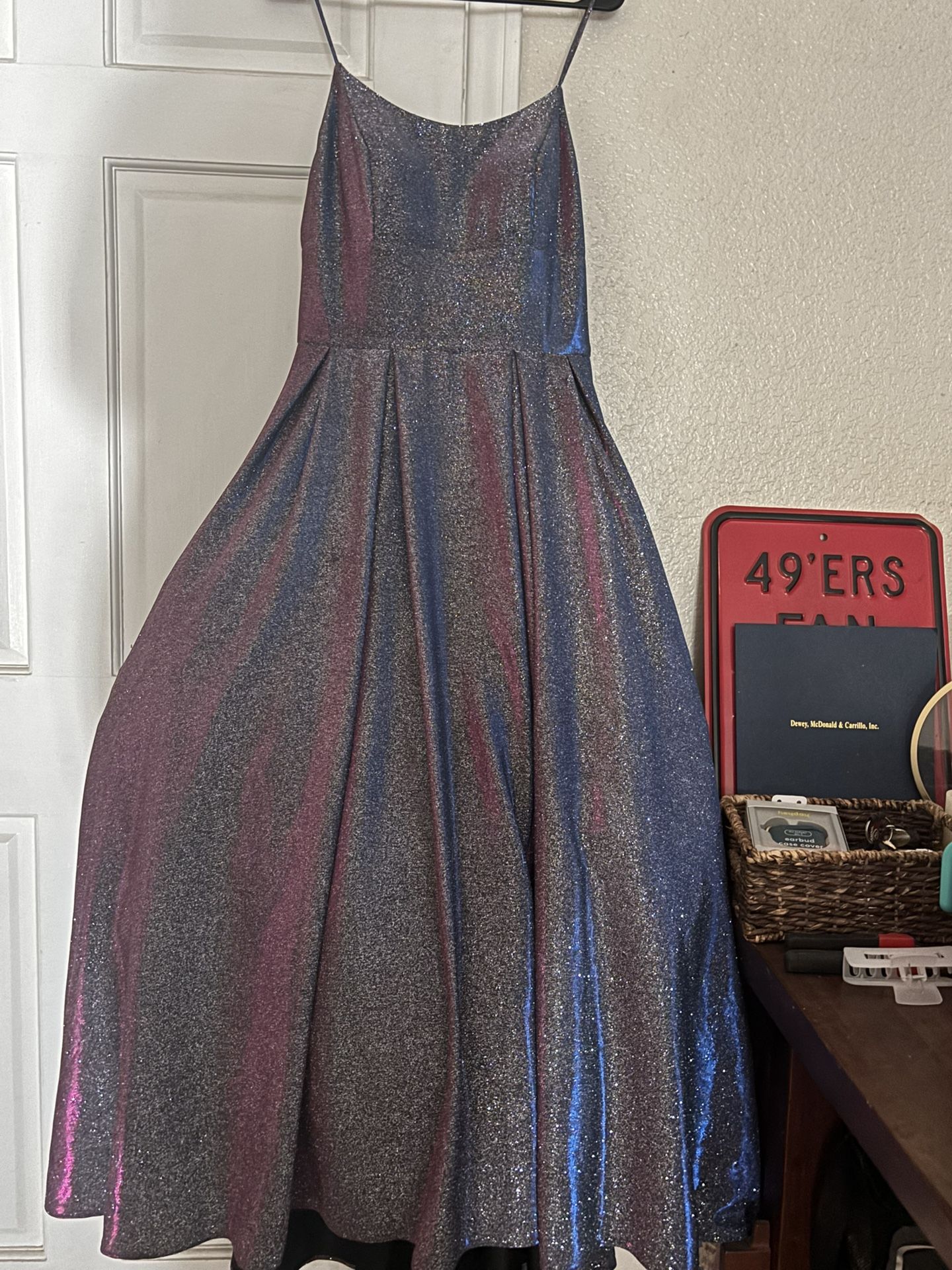 Purple Sparkly Prom Dress