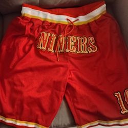 49ers Joe Montana shorts 