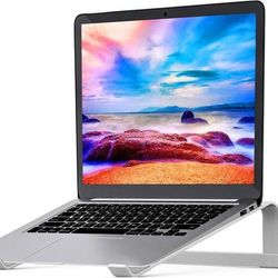 new Laptop Stand for Desk，Stable Ergonomic Aluminum Computer Riser Cooling Stand for Mac MacBook Pro/ MacBook Pro Air,HP, Dell, More PC Notebook - 12 