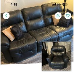 Leather Couch That Reclines With Cover