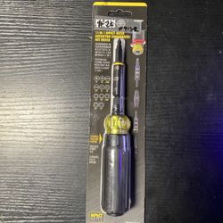 Klein Tools 11-in-1 Ratcheting Impact Multi-Bit Screwdriver with Universal Handle