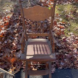 Antique Wooden High Chair