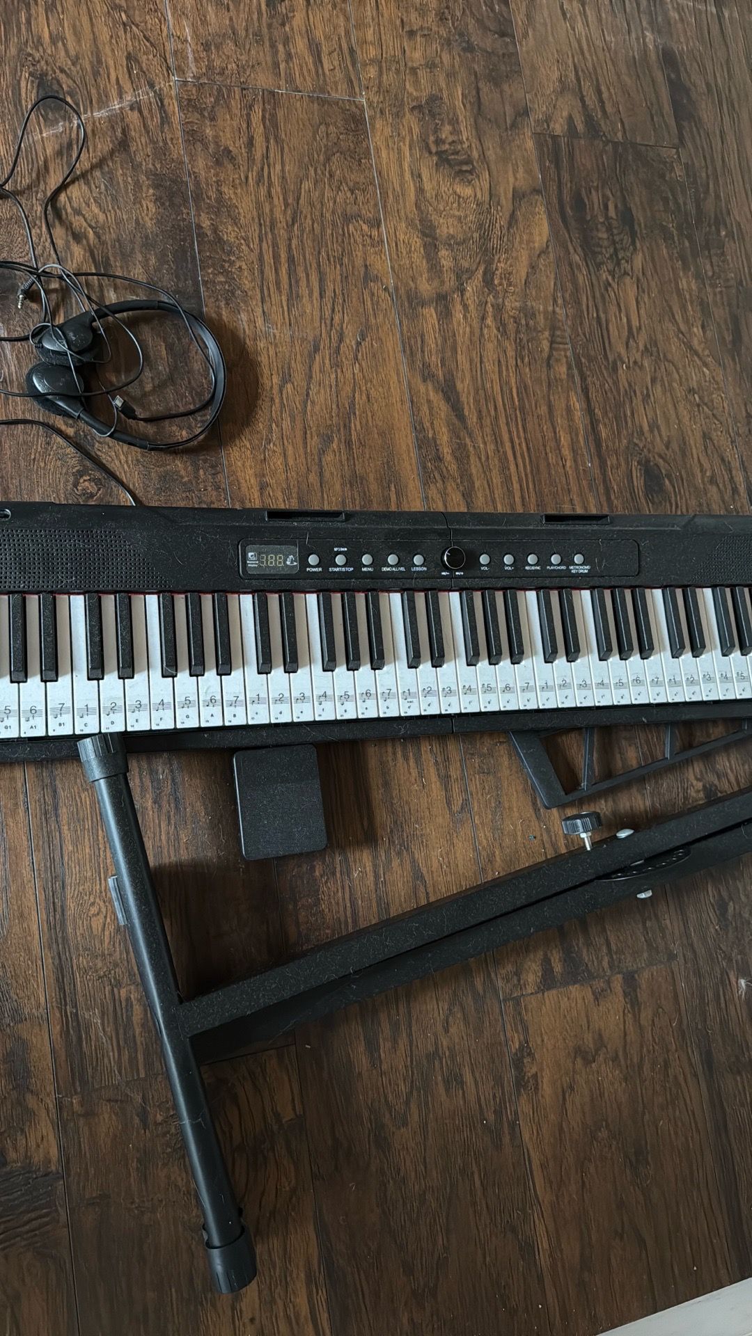Keyboard with stand and pedal