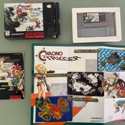 Chrono Trigger (Super Nintendo, SNES) CIB w/ 2 Posters Instruction Manual MINT