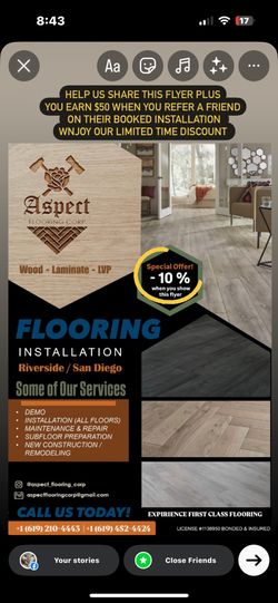 Flooring Installation Licensed and Insured
