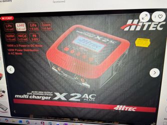 HiTEC X2 AC Plus dual port RC battery charger