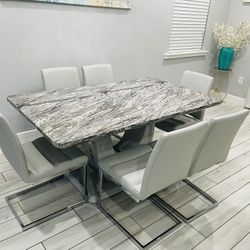 Counter Height Light Gray Dining Room 