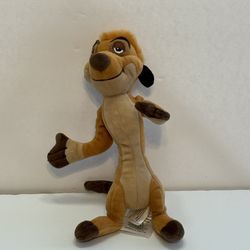 Disney Store The Lion King Timon Plush Meerkat  Stuffed Animal 8”