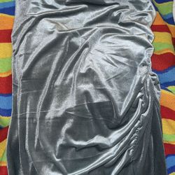 Tags Attached-Old Navy Ruched Velvet Mini Dress