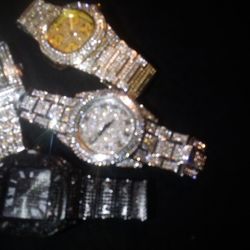 Executive Boss Man CEO Rapper A Lab Stone Wrist Unisex Resizable Links 